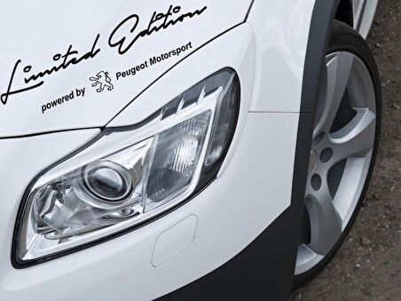Limited Edition Sınırlı Sayıda Peugeot Araba Sticker Yapıştırma