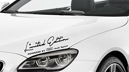 Limited Edition Sınırlı Sayıda Audi Araba Sticker Yapıştırma
