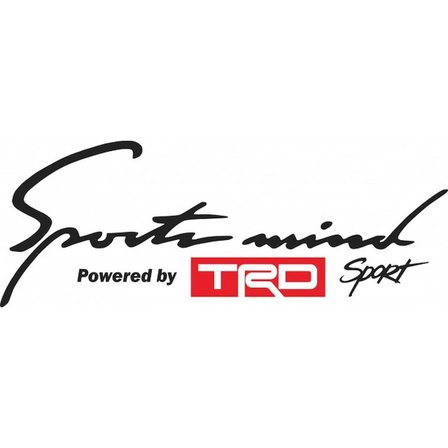 Powered By Toyota TRD Sport Mind Oto Araba Sticker