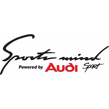 Powered By Audi Sport Mind Oto Araba Sticker