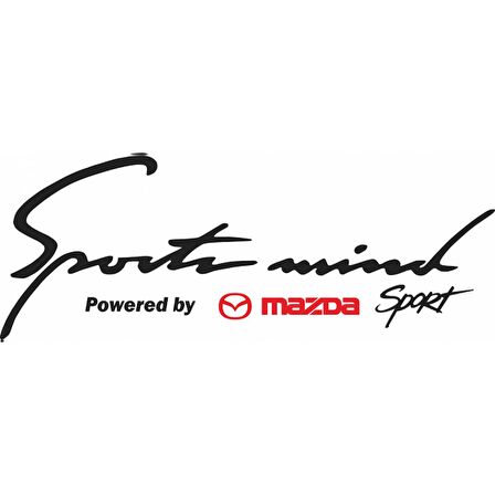 Powered By Mazda Sport Mind Oto Araba Sticker
