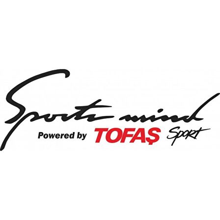 Powered By Fiat Tofaş Sport Mind Oto Araba Sticker