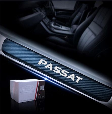 Passat Carbon Fiber Kapı Eşiği Yazısı Sticker Boya Koruma 50CM