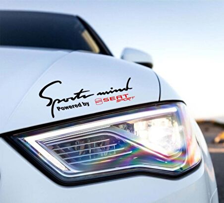 Seat Sport Mind Kaput Üzerinde Araba Sticker Yapıştırması