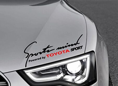 Toyota Mind Kaput Üzerinde Araba Sticker Yapıştırması