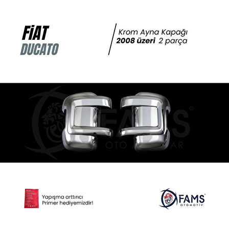 Fiat Ducato Abs Krom Kaplama Ayna Kapağı 2 Prç. 2008 Üzeri