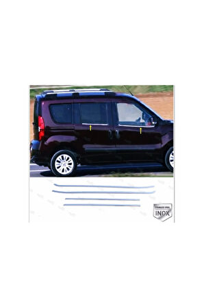 Fıat Doblo Krom Cam Çıtası 4 Kapı 2010-2022 P.çelik Uyumlu