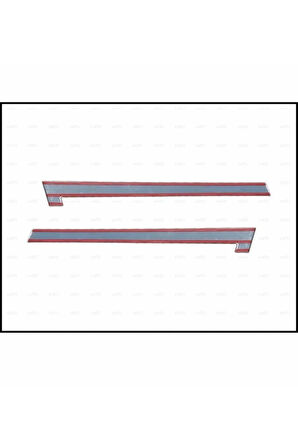 Fiat Doblo Uyumlu Krom Sürgü Nikelajı 2 Prç 2010-2022 P.çelik