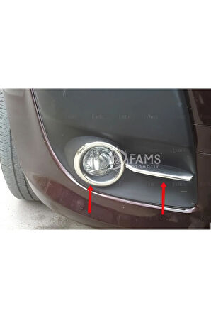 Fiat Doblo Krom Sis Çerçeve Kaş 4 Prç P.çelik 2010-2015 Arası