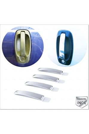 Fiat Doblo Krom Kapı Kolu 4 Kapı 2010-2022 P. Çelik