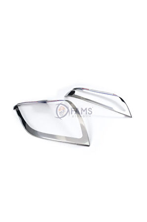 Fiat Fiorino Uyumlu Krom Far Çerçevesi 2 Parça 2008 Ve Üzeri Paslanmaz Çelik