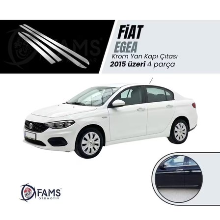 Fiat Egea Hb-sedan Krom Yan Kapı Çıtası 4 Kapı P.çelik 2015 Ve Üzeri