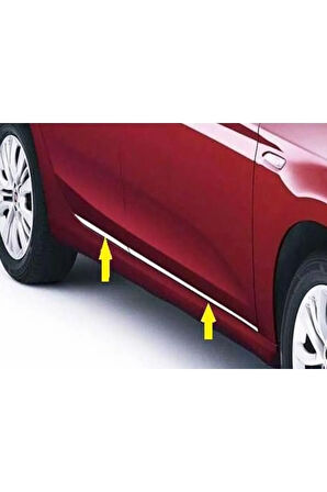 Fiat Egea Hb-sedan Krom Yan Kapı Çıtası 4 Kapı P.çelik 2015 Ve Üzeri