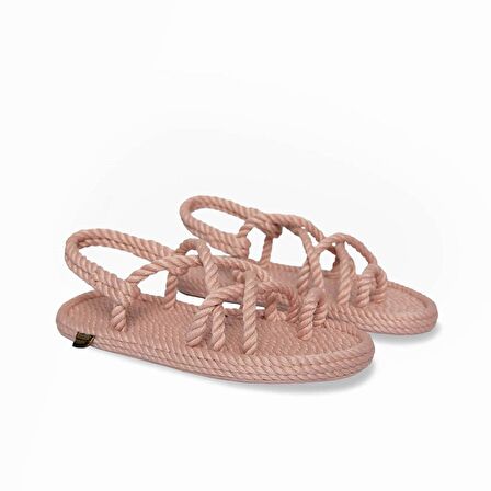 Nomadic Republic    IBZ.0060.K.T IBIZA KAUÇUK TABANLI KADIN SANDALET PEMBE