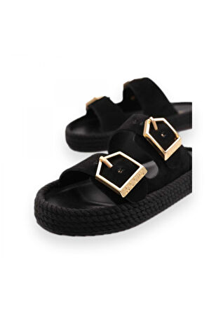 Bohonomad Sydney-Z Siyah Kadın Terlik