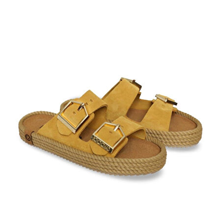 Bohonomad SYD12 Sydney Hardal Kadın Terlik