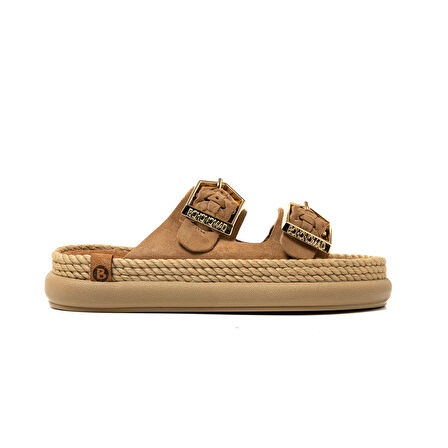 SYDOR12-00037 Bohonomad Sydney Örgü Kadın Terlik Latte