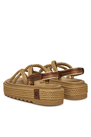 Nomadic 2025 Yeni Sezon Bodrum Chunky Platform Halat Sandalet