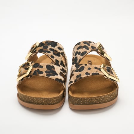     SAN12-LEO Bohonomad Santorini Kadın Terlik Leopar