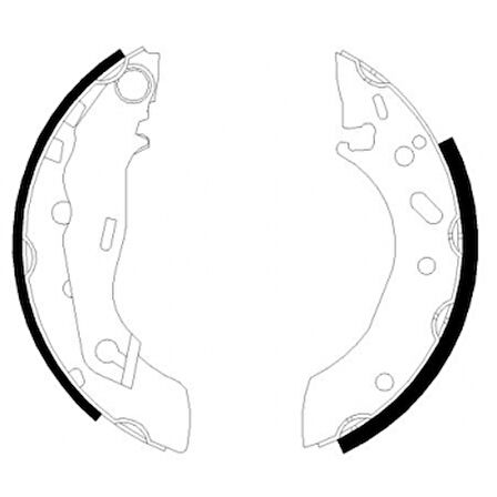 Ford Arka Fren Balatası Takım Pabuc Escort V / VI / VII 1.3 / 1.4 90>99 Orıon III 1.3 / 1.4 90>93 Abssız - Braxıs Ac0019