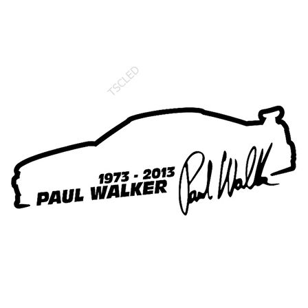 Paul Walker Sticker Yapıştırması 20CM
