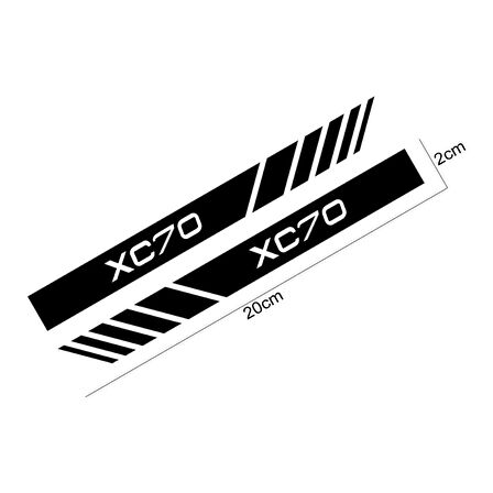 CX70 Volvo Araba Ayna Sticker Yapıştırması 15CM