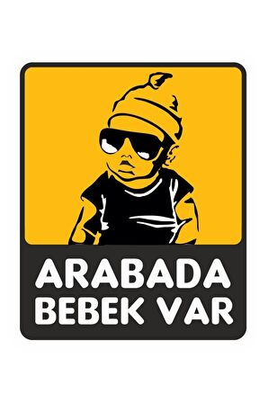 Arabada Bebek Var Sticker 17CM