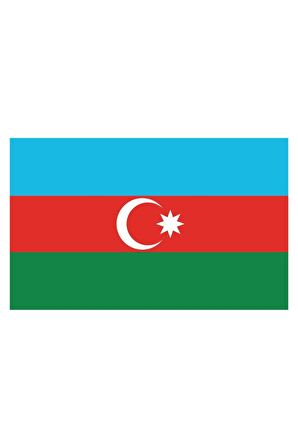 Azerbaycan Bayrağı Sticker 20CM