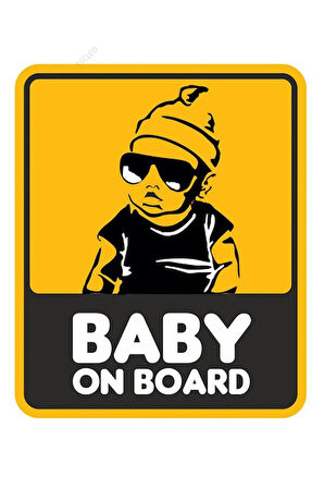 Baby On Board Arabada Bebek Var Sticker 14CM