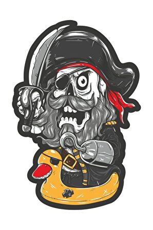 Korsan Sticker Yapıştırma 14CM