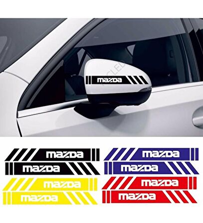 Mazda ayna sticker etiket şerit