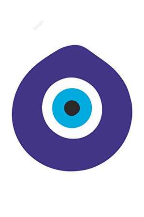 Nazar Boncuğu Sticker 10cm 2 Adet