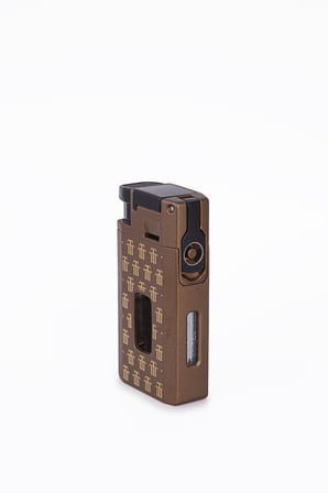 Çift Torch Pürmüz Trinidad Özel Üretim Dahili Delici & V Kesici Metal Puro Çakmağı - TR7920