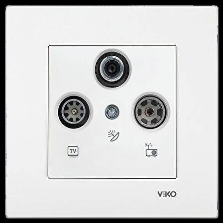 Viko Karre Uydu Prizi Sonlu (Sat+Tv+Rad) Çerçeveli