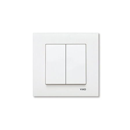 VİKO KARRE KOMÜTATÖR ÇERÇEVELİ BEYAZ