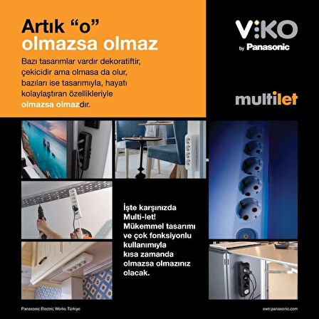 Viko 6'lı Priz Topraklı Kablolu Ç.K. 3 Metre