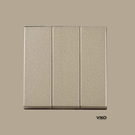 Viko Artline Novella Bronz Üçlü Anahtar ÇERÇEVELİ