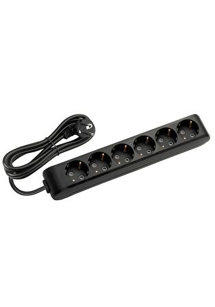 Viko Multi-let Altılı 1 Metre - Siyah