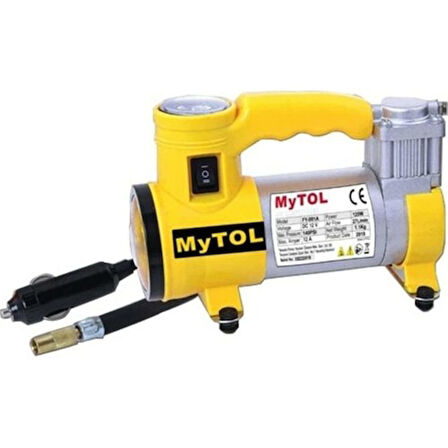 Mytol Araba Oto Araç Lastik Şişirme Pompası Metal Gövde