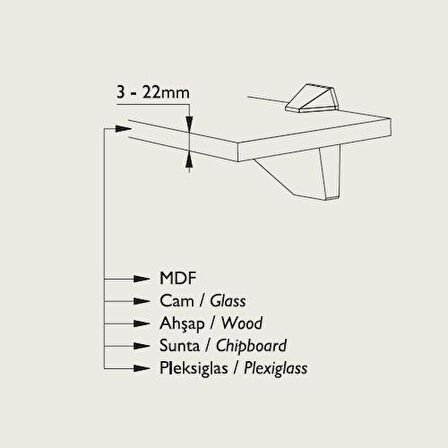 Raf Tutucu 5-28mm MAT METALİK