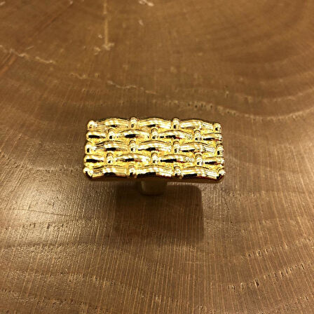 Hasır Kulp Altın Düğme (2 Adet)