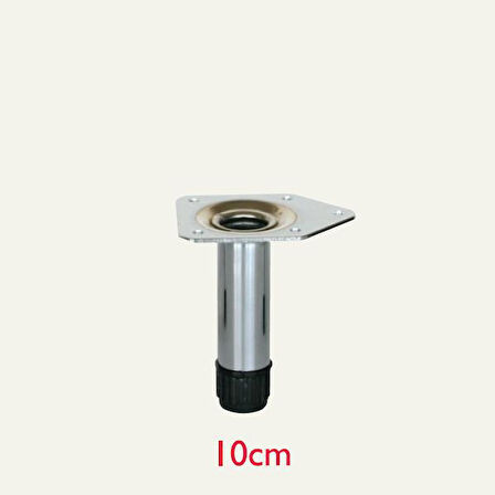 Metal Mobilya Ayağı 25mm Parlak Krom (4 Adet) 10 CM