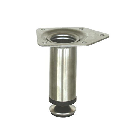Paslanmaz Metal Mobilya Ayağı 32mm (4 Adet) 10 CM