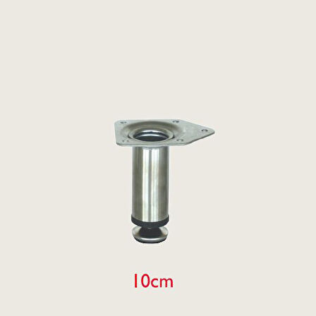 Paslanmaz Metal Mobilya Ayağı 32mm (4 Adet) 10 CM