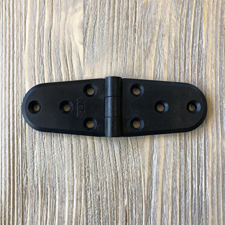 Plastik Oval Menteşe 11cm - 2 Adet Siyah