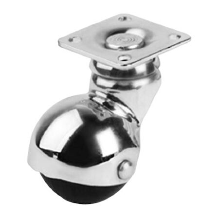 Krom Teker H60mm (4 Adet)