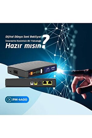 Pm-4400 8000ma Lityum Pil Mıcro Dc Modem Ups Kesintisiz Güç Kaynağı