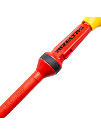 İzeltaş 1000V İzoleli Elektro Slim Düz Uçlu Tornavida 6.5x100 mm-İZELTAŞ 14000005333