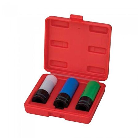 İzeltaş 1/2'' Alaşımlı Jant Lokma Takımı (3 Parça, mm)