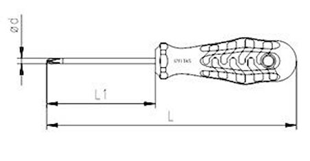 İzeltaş 4120 Yıldız Tornavida Kraft Ph2 6x200mm